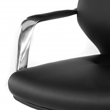 occasion chaise de bureau noir rabat simil cuir accoudoirs fixes 6