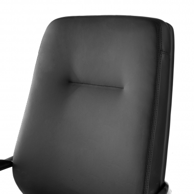 occasion chaise de bureau noir rabat simil cuir accoudoirs fixes 9