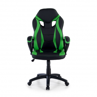 occasion chaise de bureau vert drift simil cuir accoudoirs fixes 3