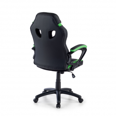occasion chaise de bureau vert drift simil cuir accoudoirs fixes 9