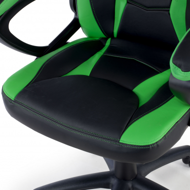 occasion chaise de bureau vert drift simil cuir accoudoirs fixes 8