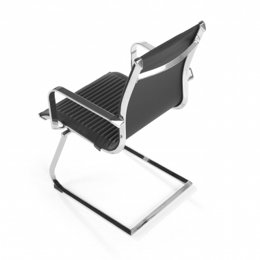 occasion chaise de bureau noir brenton simil cuir accoudoirs fixes 8