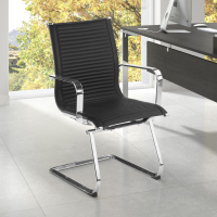 Fauteuil visiteur Brenton, cadre en acier, modèle cantilever, patins 210918 - (Outlet)