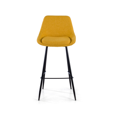 occasion chaise de bureau jaune giselle tissu accoudoirs fixes 2