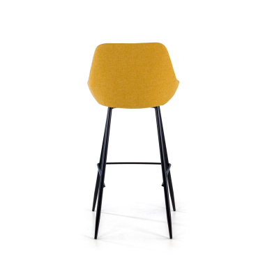 occasion chaise de bureau jaune giselle tissu accoudoirs fixes 6